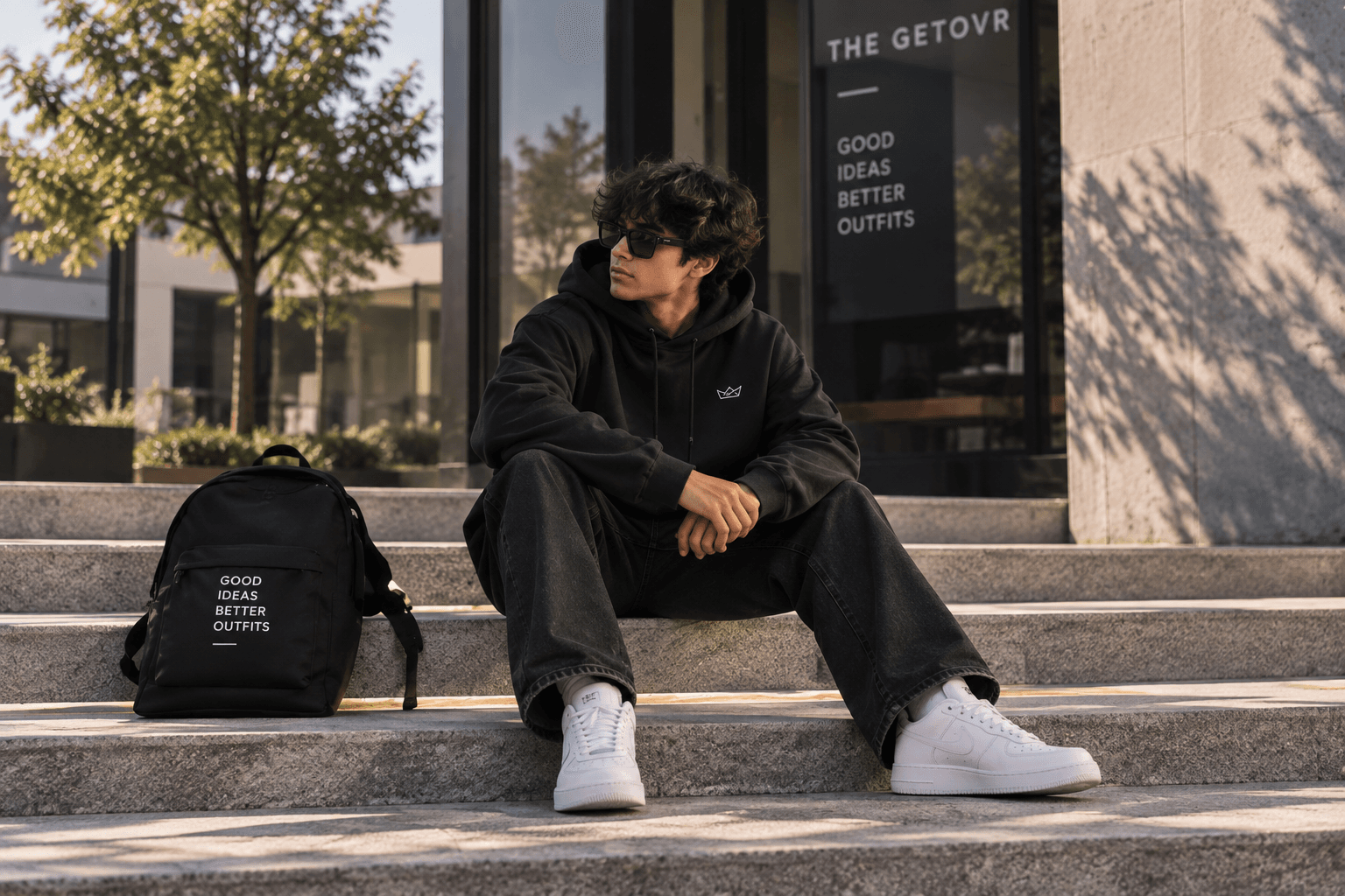 The Getovr community wearing custom apparel