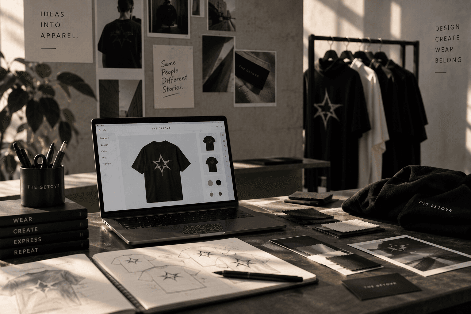 The Getovr custom apparel