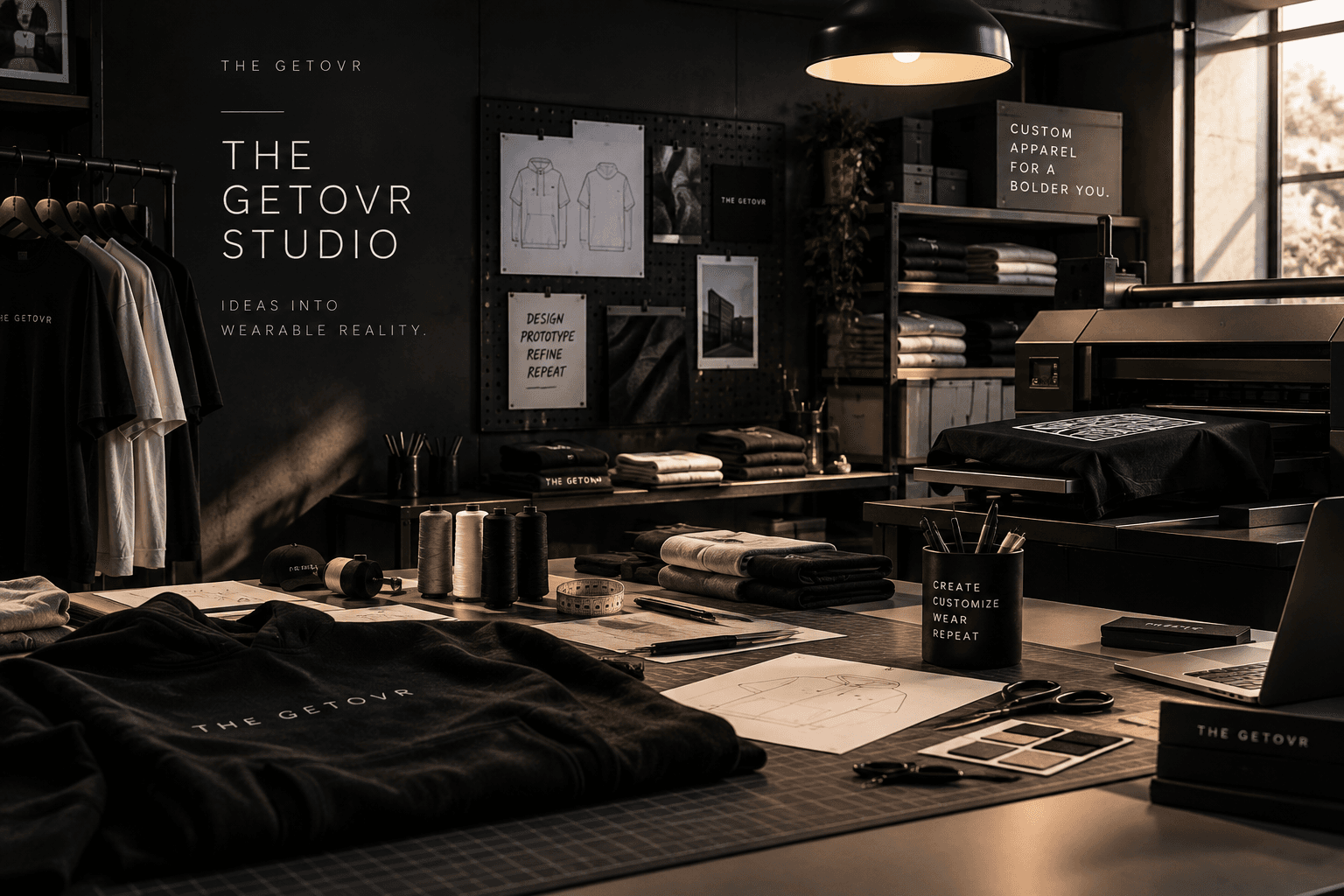 The Getovr Studio creative workspace